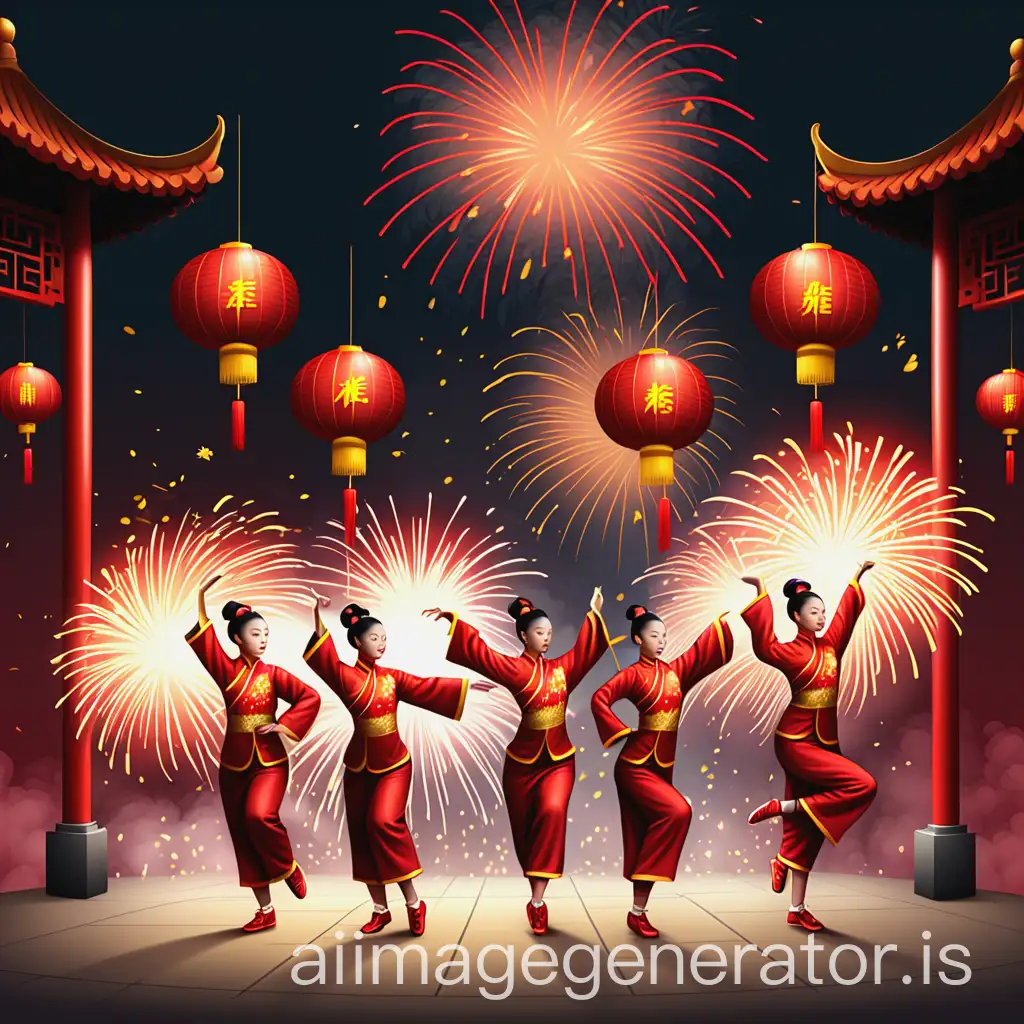 Chinese-New-Year-Celebration-with-Dancers-Fireworks-and-Lanterns