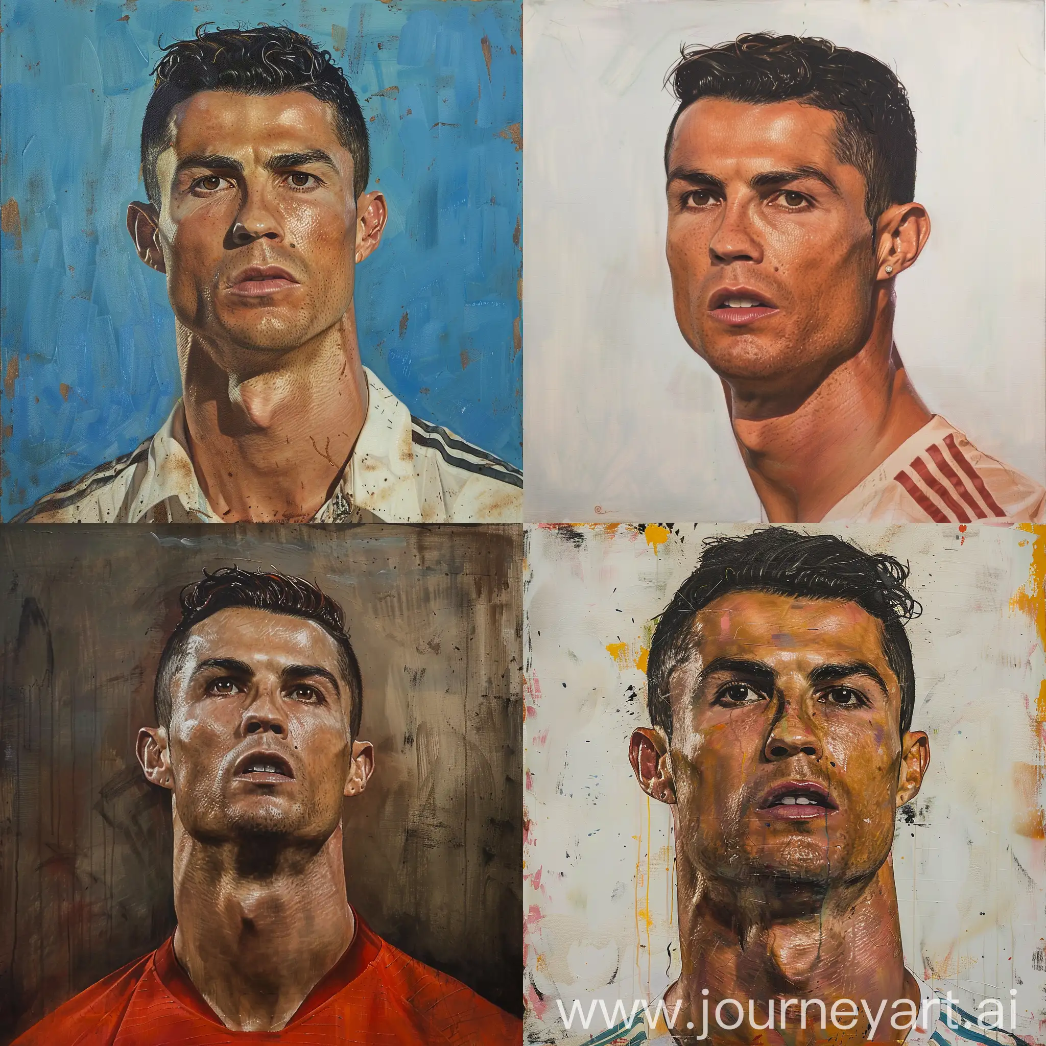 Cristiano-Ronaldo-Portrait-in-Vintage-Soccer-Jersey