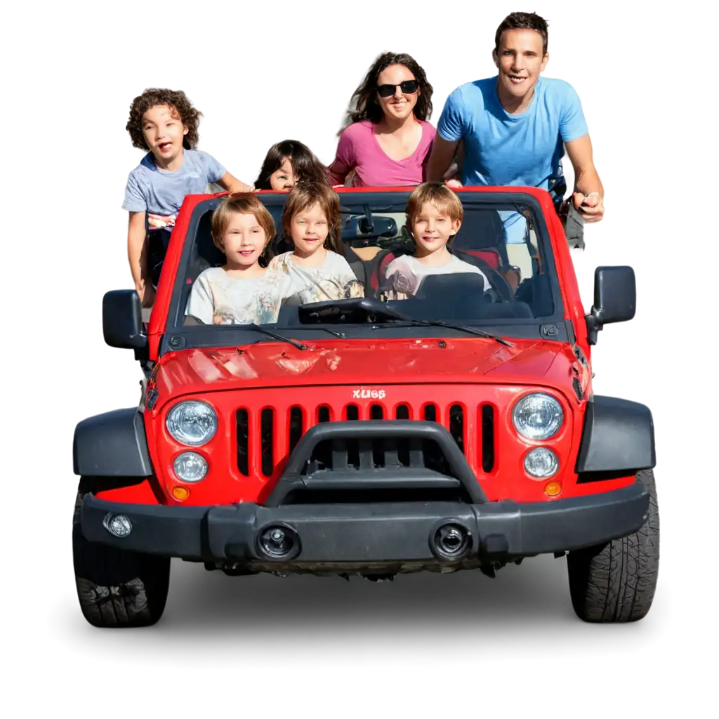 Excited-Family-Going-on-World-Tour-in-Bright-Red-Jeep-HighQuality-PNG-Image