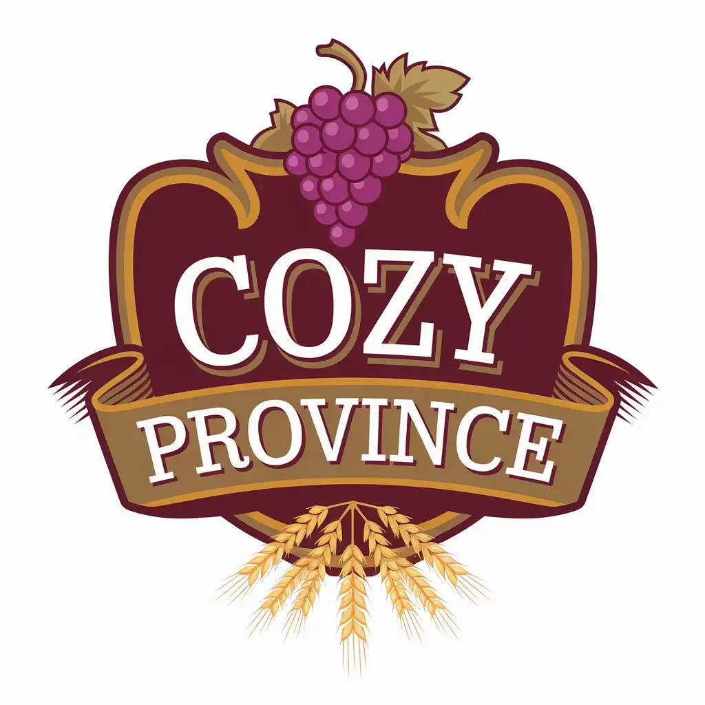 LOGO Design for Cozy Province Grape Wheat and Moderate Theme