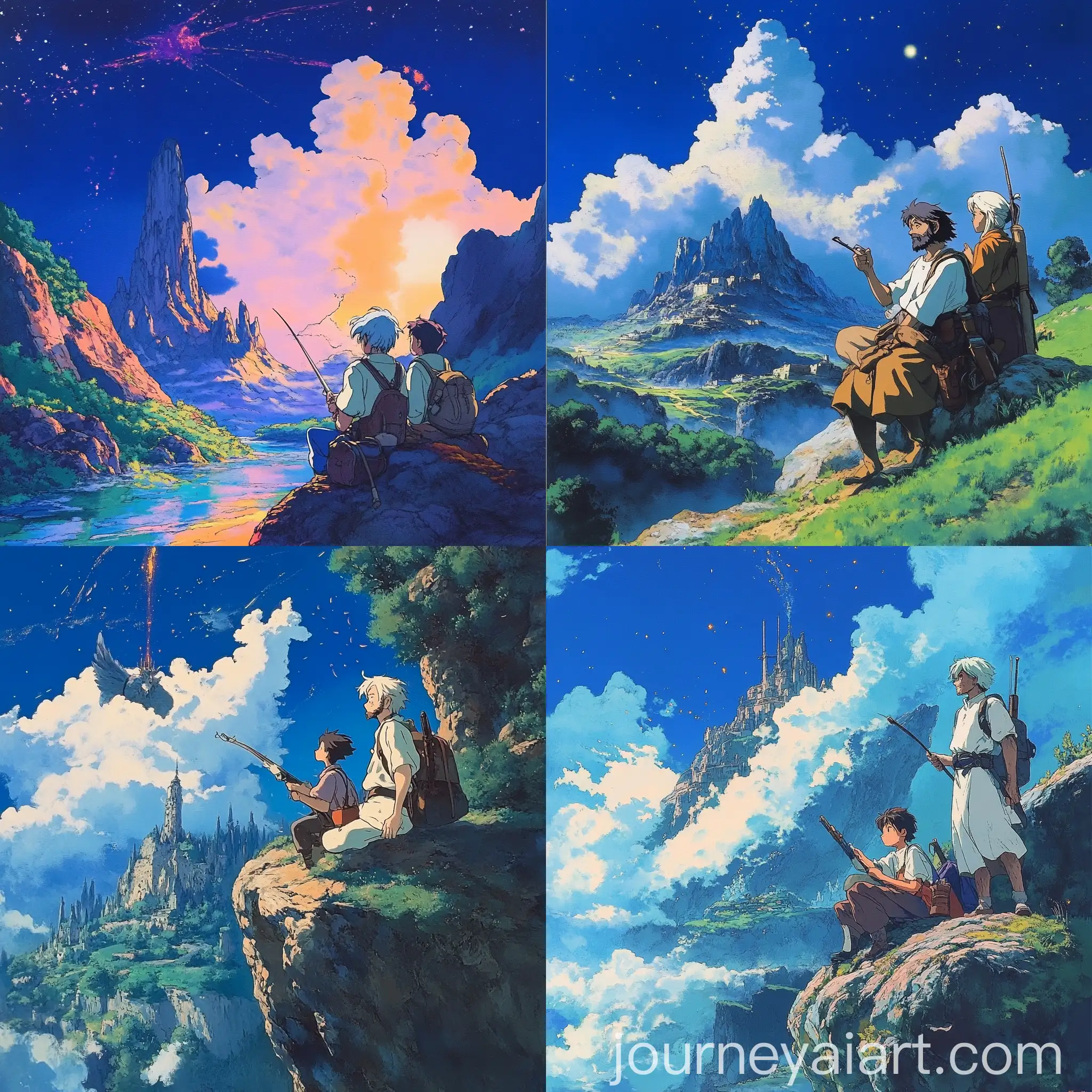 GhibliInspired-Adventurers-Journeying-Through-Mythical-Land