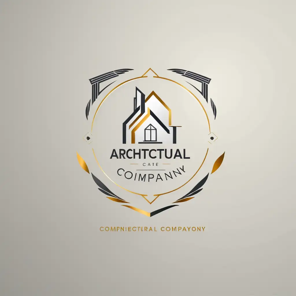 Modern Architectural Company Logo Design with Abstract Geometric Shapes