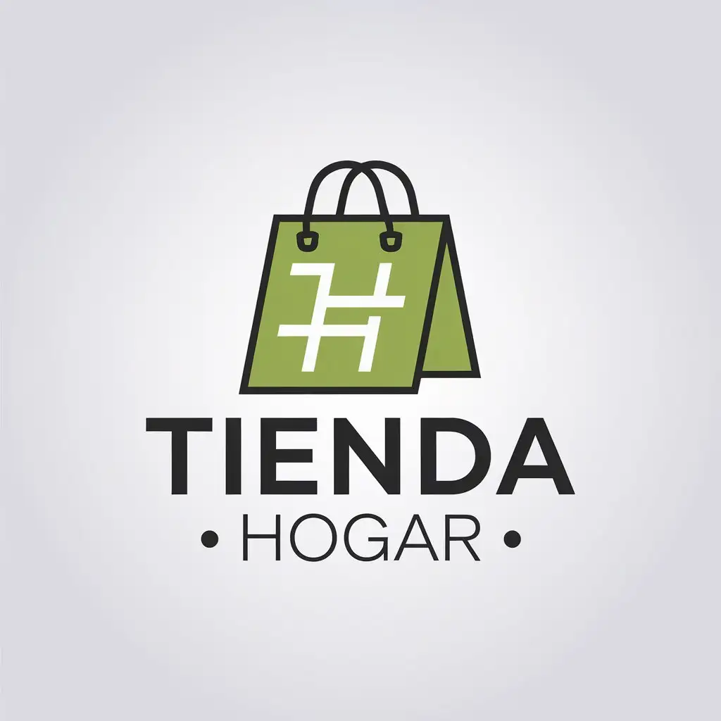 LOGO Design for Tienda Hogar Minimalistic Store Bag Symbol for Home Family Industry