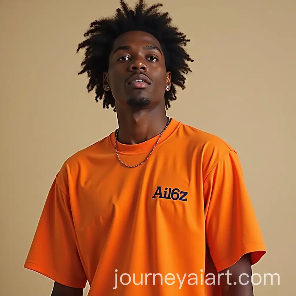 Pepe-the-Frog-Wearing-Orange-AI16Z-TShirt