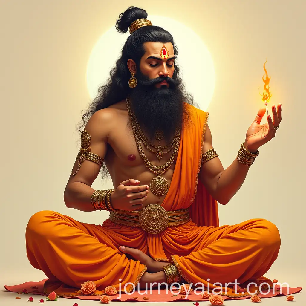 Lord-Hanuman-Sitting-and-Chanting-Ram-in-Ramayanam-Scene