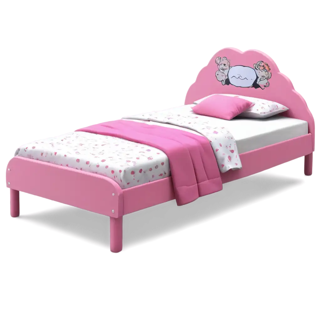 Cartoon-Style-Bed-for-Girl-PNG-Image-Creative-and-Colorful-Designs