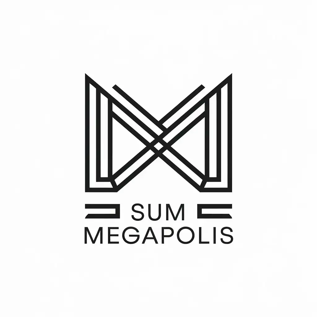 LOGO-Design-for-Sum-Megapolis-London-City-Clothing-Line-with-Minimalist-Style