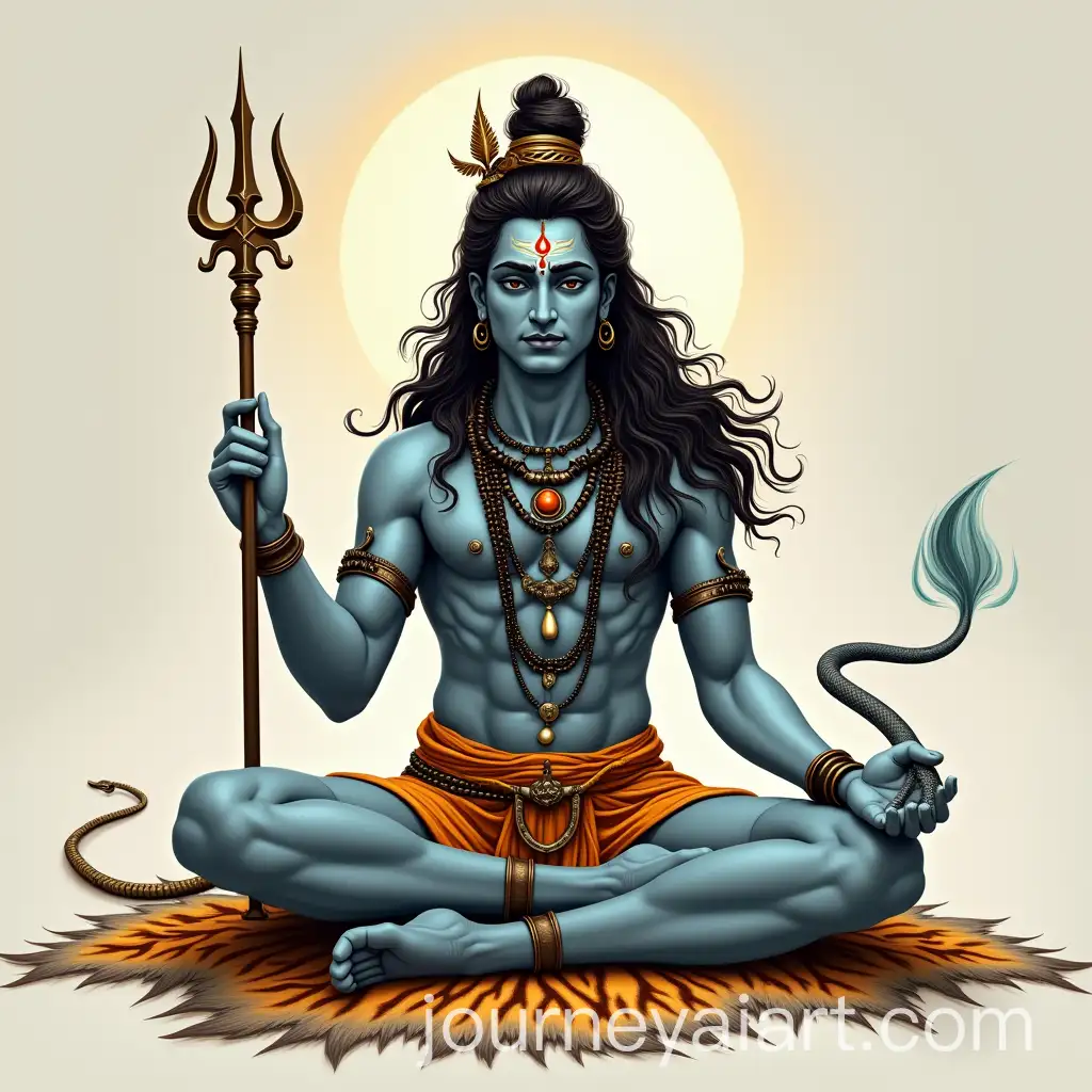 Lord-Shiva-in-Serene-Meditation-with-Trident-Serpent-and-Flowing-Ganges