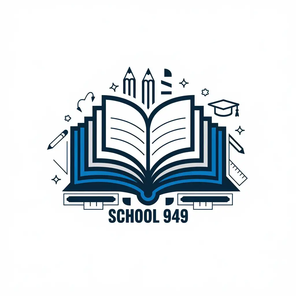 LOGO-Design-for-School-949-Textbook-with-Clear-Background