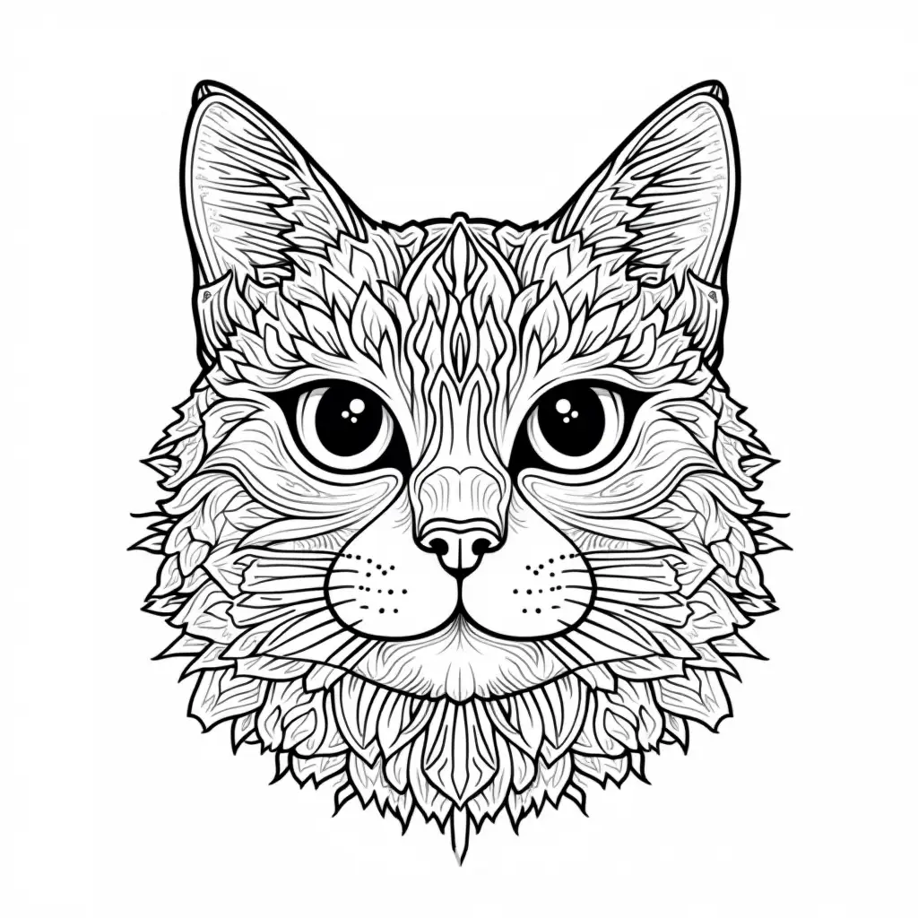 Intricate-Mandala-Cat-Head-Coloring-Page-for-Adults