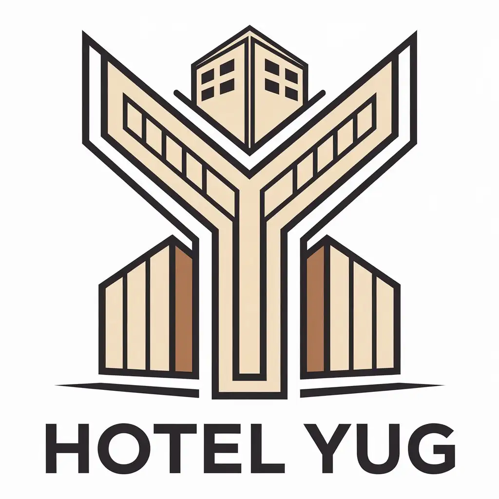 LOGO-Design-for-Hotel-Yug-Elegant-Steala-Symbol-on-a-Clear-Background