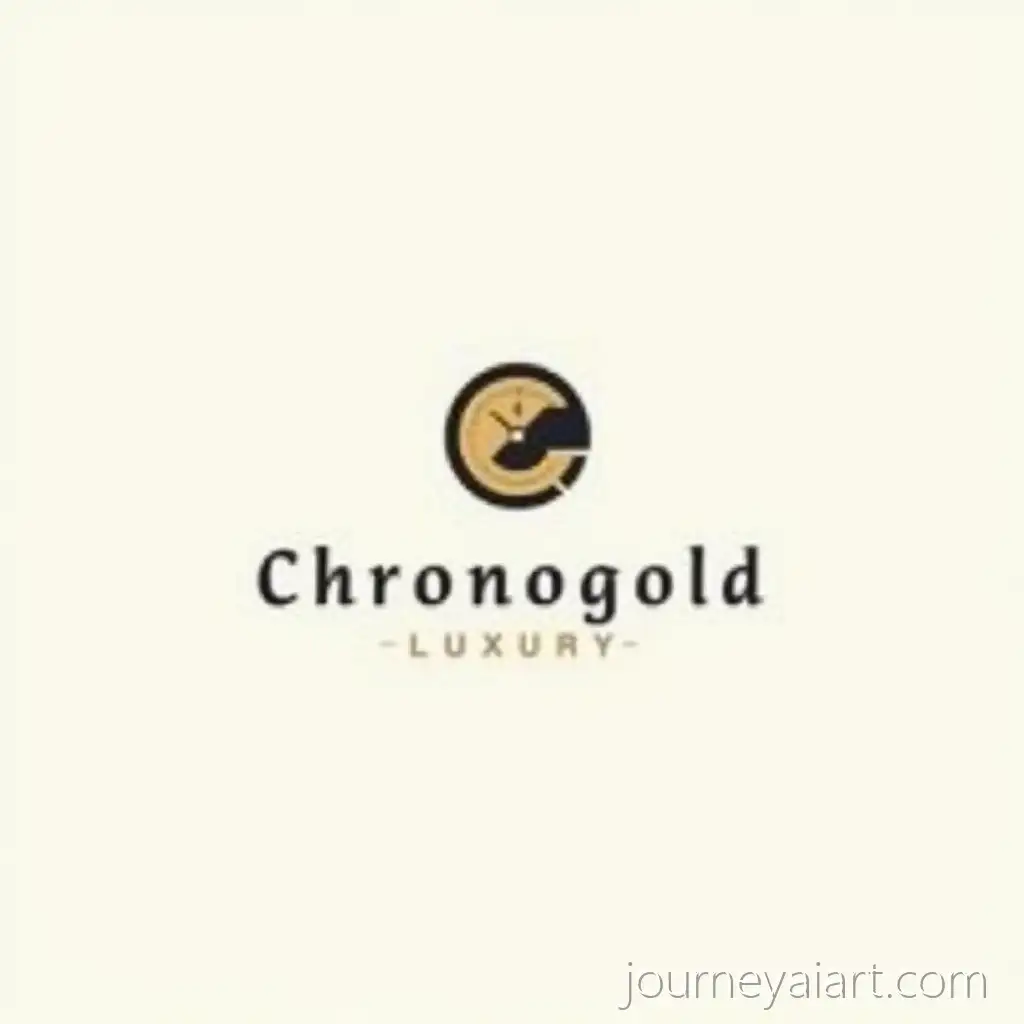 LuxuryAI-Image-Prompt-Expansion-ChronoGold-Logo-Design-Featuring-Minimalist-Wristwatch-Symbol