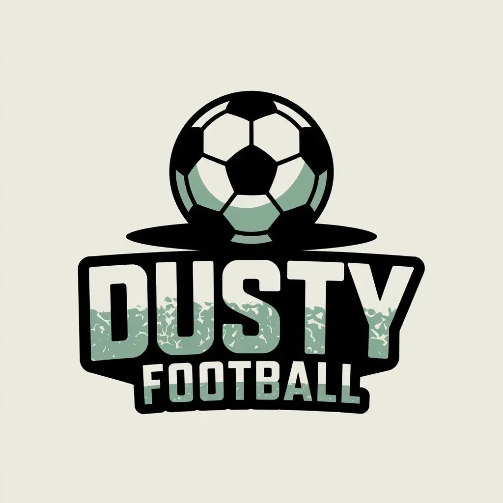 LOGO-Design-For-Dusty-Football-Modern-Vector-Design-with-Soccer-Ball-Icon