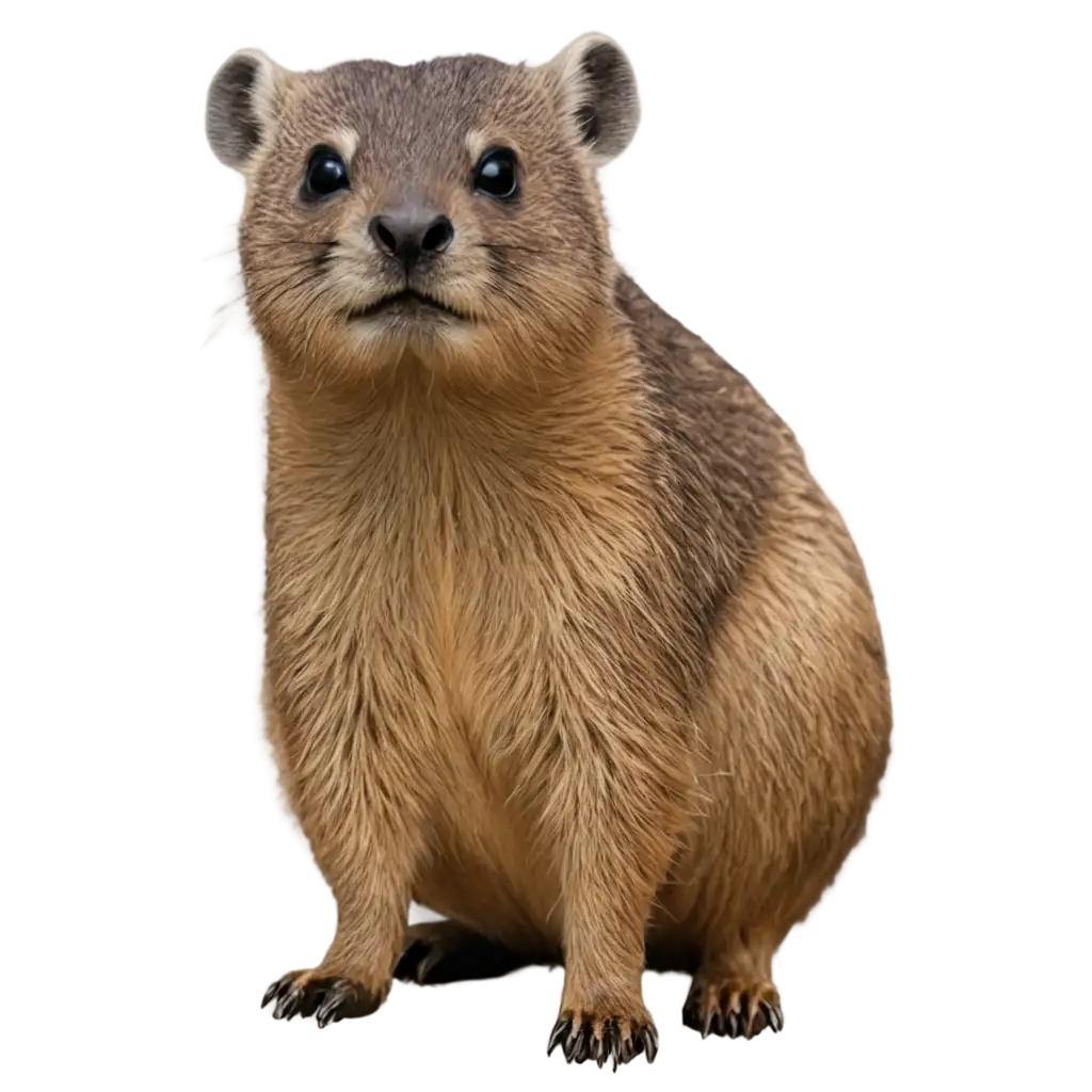 HighQuality-PNG-of-a-Hyrax-Capturing-Natures-Unique-Mammal-in-Detail