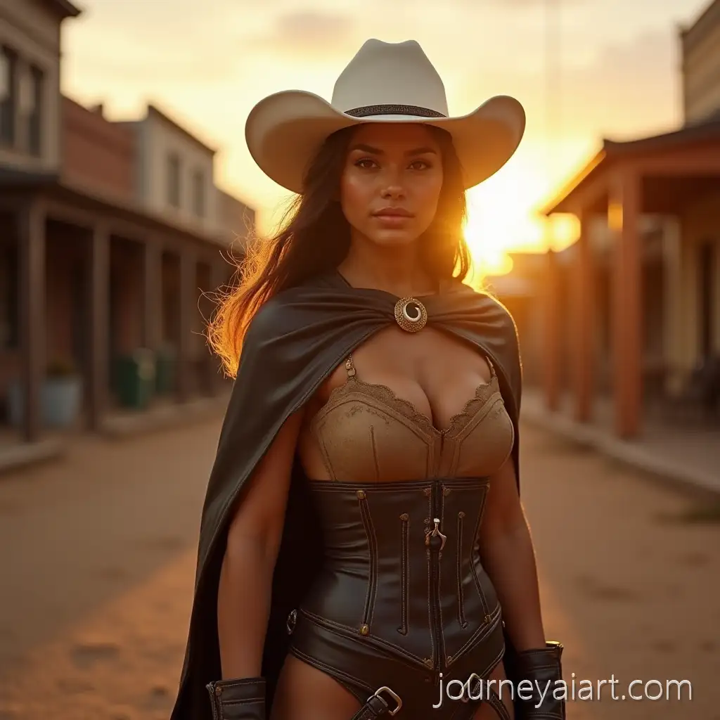 Jenna-Ortega-as-aJenna-Ortega-as-Moon-Knight-Female-Moon-Knight-in-a-Western-Sunset-Scene