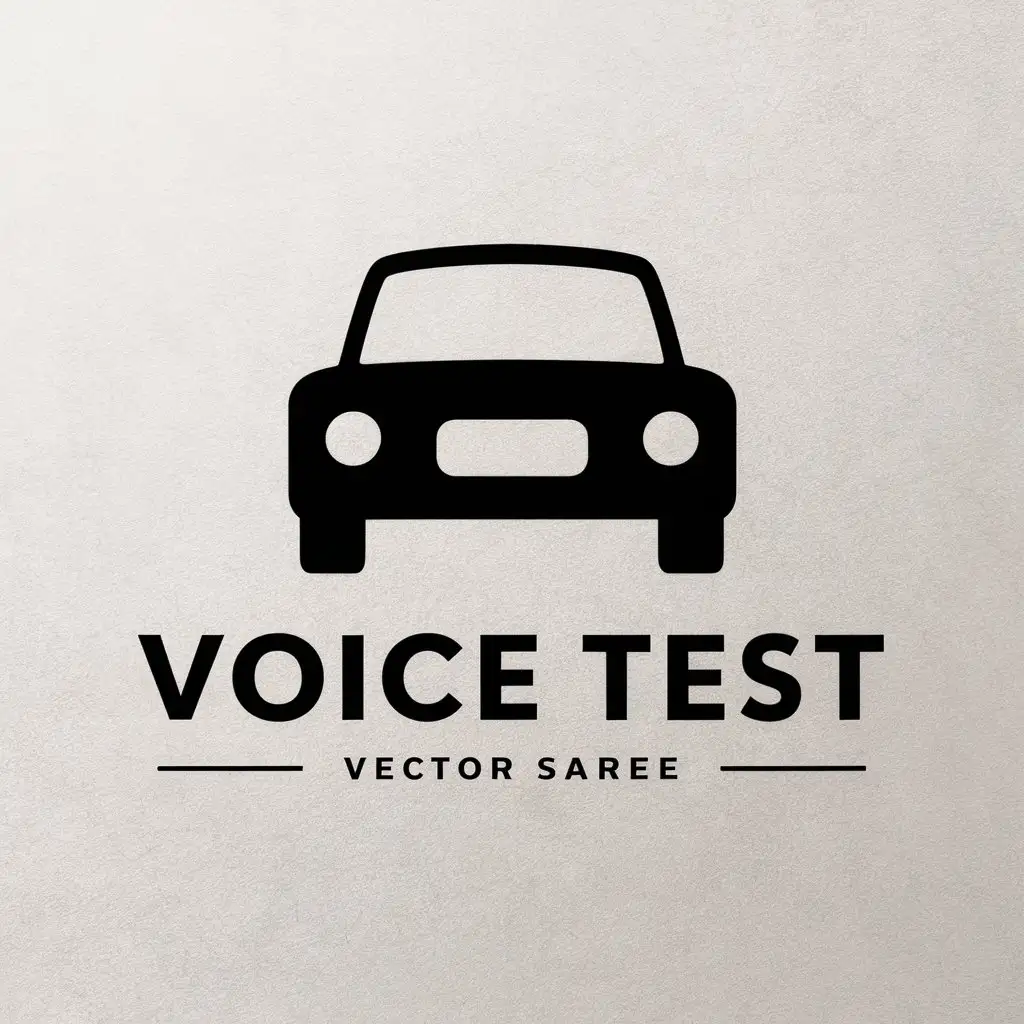 LOGO-Design-for-Voice-Test-Modern-Vector-Design-with-Car-Symbol