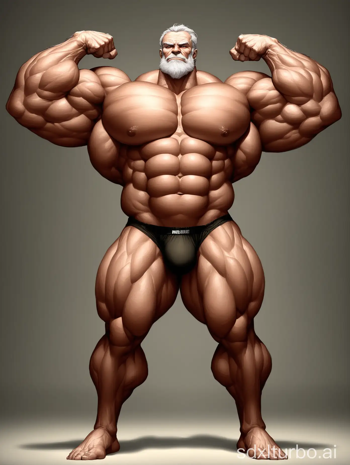 Muscular-Elderly-Man-Displaying-Giant-Biceps-in-Underwear