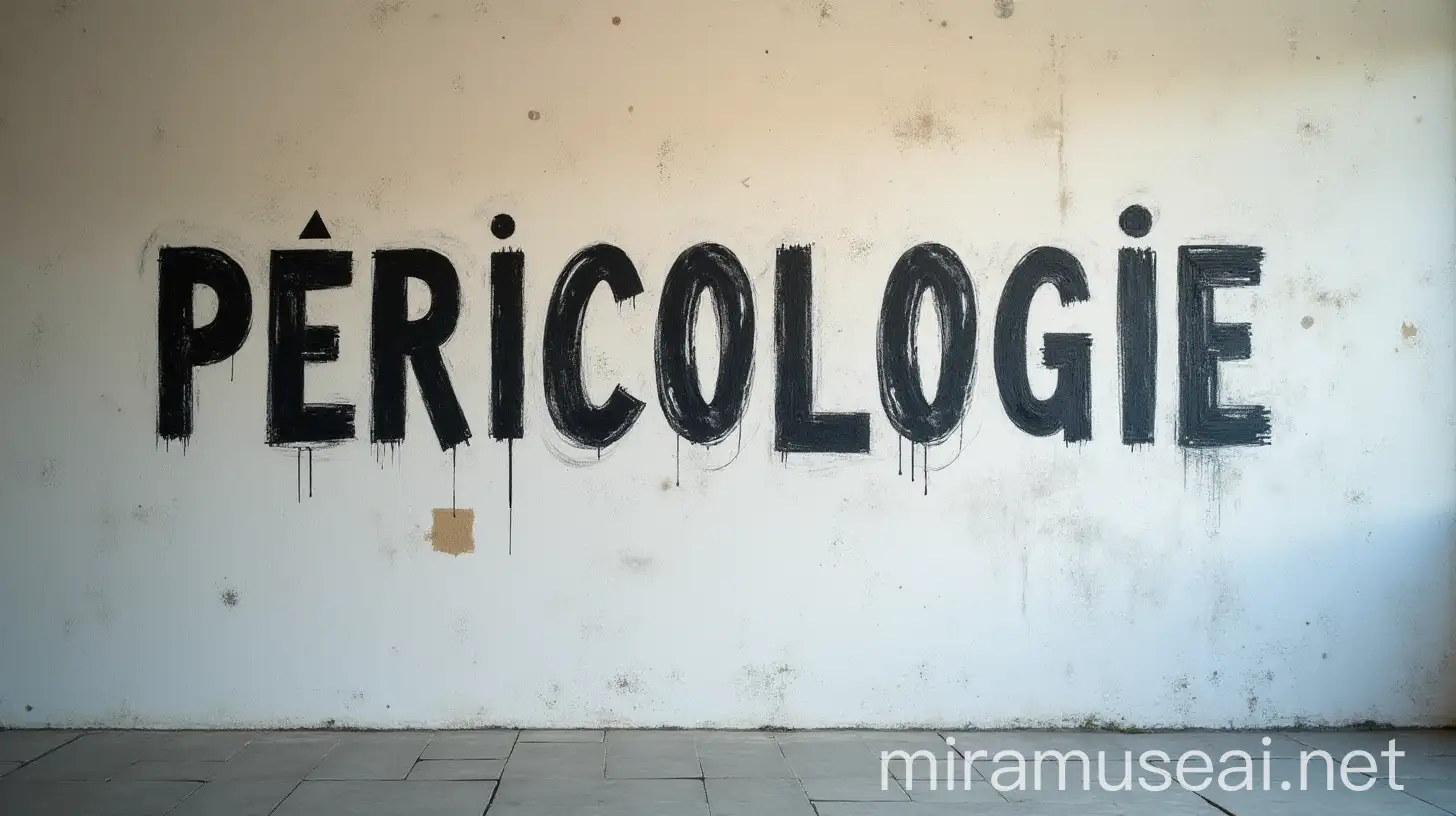 Artistic Wall Mural Featuring PERICOLOGIE with Disciplines of Criminology Law Psychology and Sociology