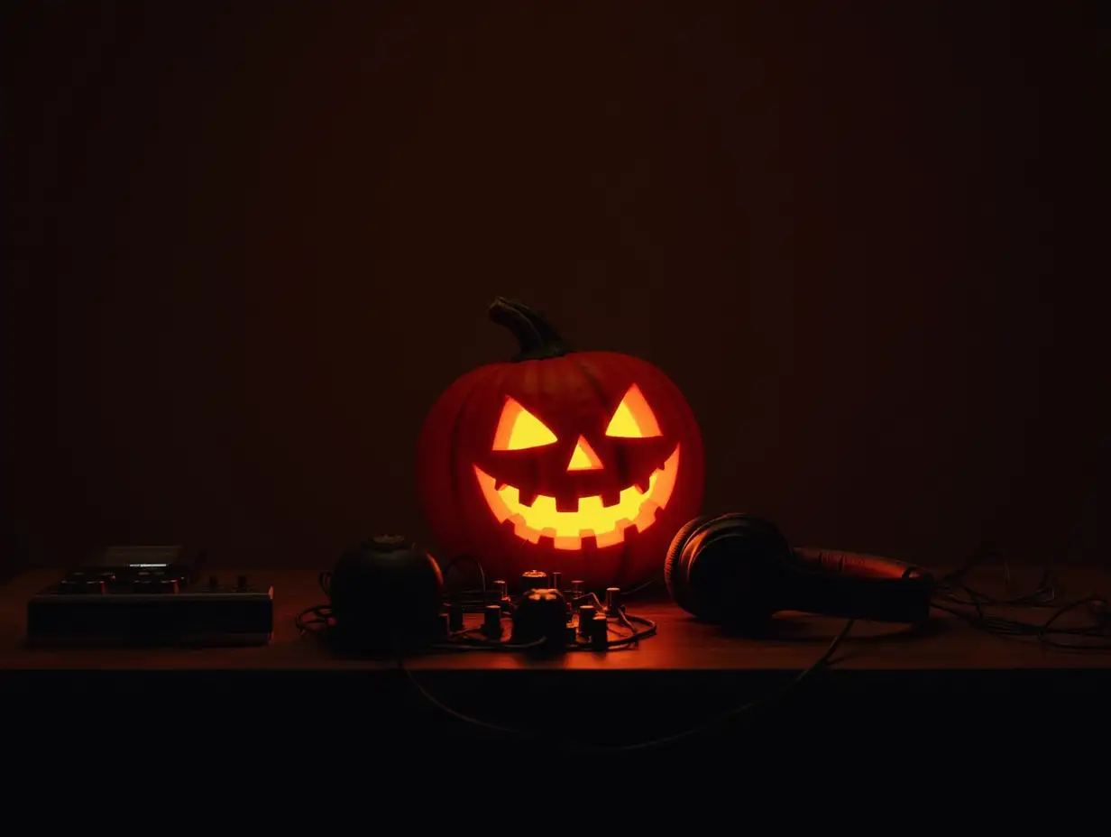 Spooky-DJ-Pumpkin-Headphones-Halloween-Party