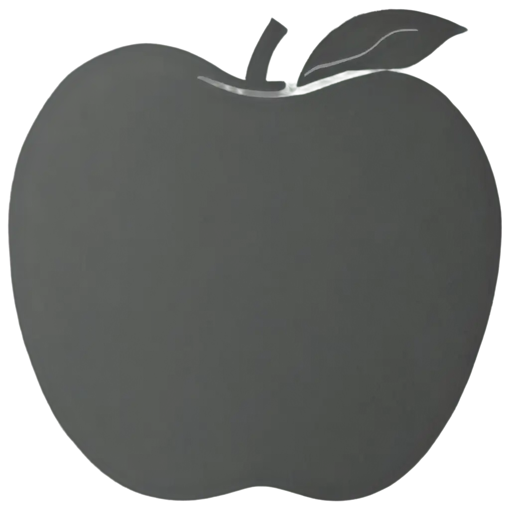 HighQuality-Black-and-White-Apple-PNG-for-Versatile-Design-Applications