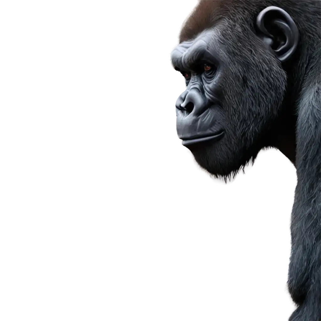 Evil-Gorilla-in-Profile-PNG-Image-for-Graphic-Design-and-Digital-Artwork