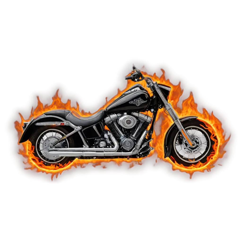 Create-a-Striking-PNG-Artwork-Harley-Davidson-in-Flames