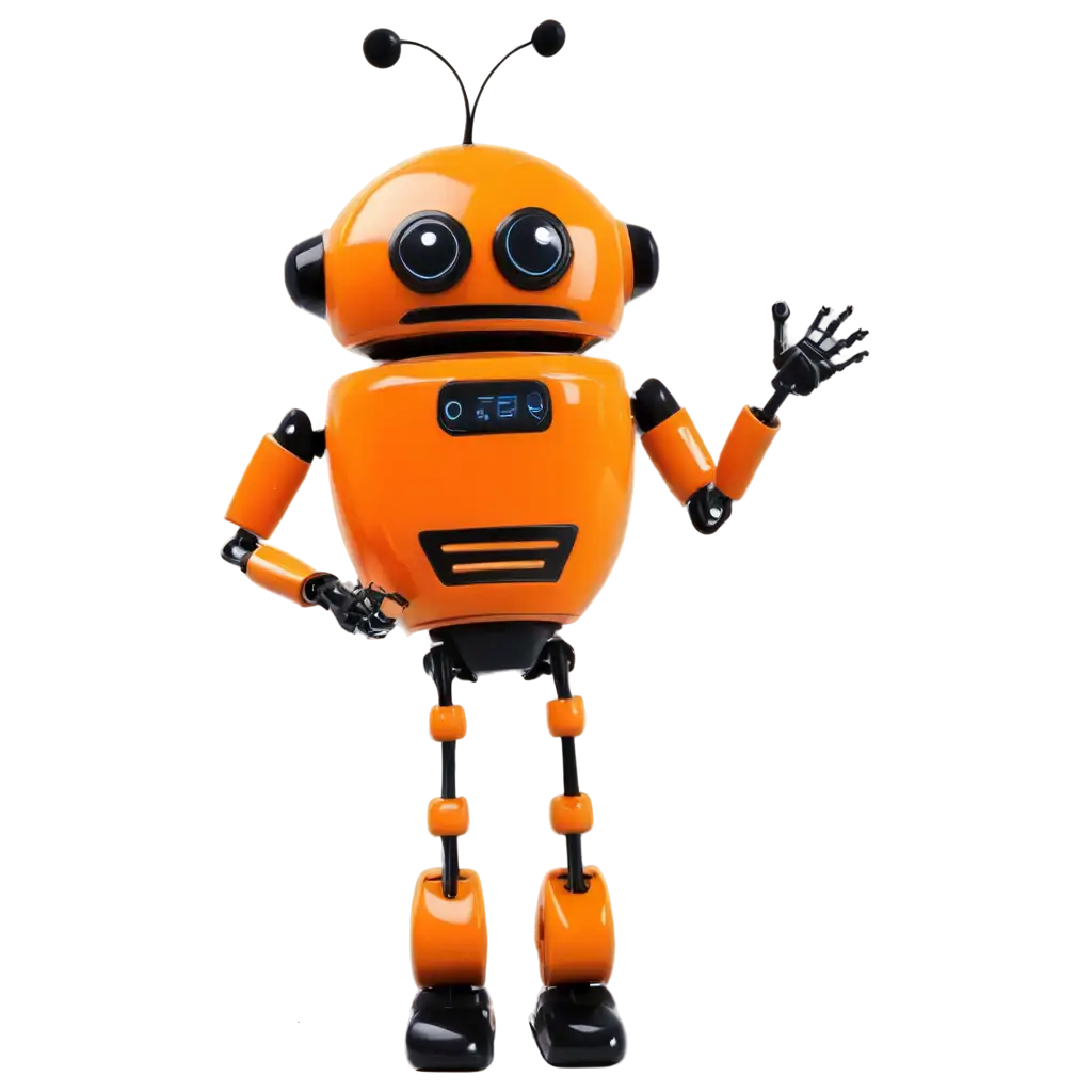 Animated-Orange-Robot-PNG-Image-Futuristic-AI-Illustration