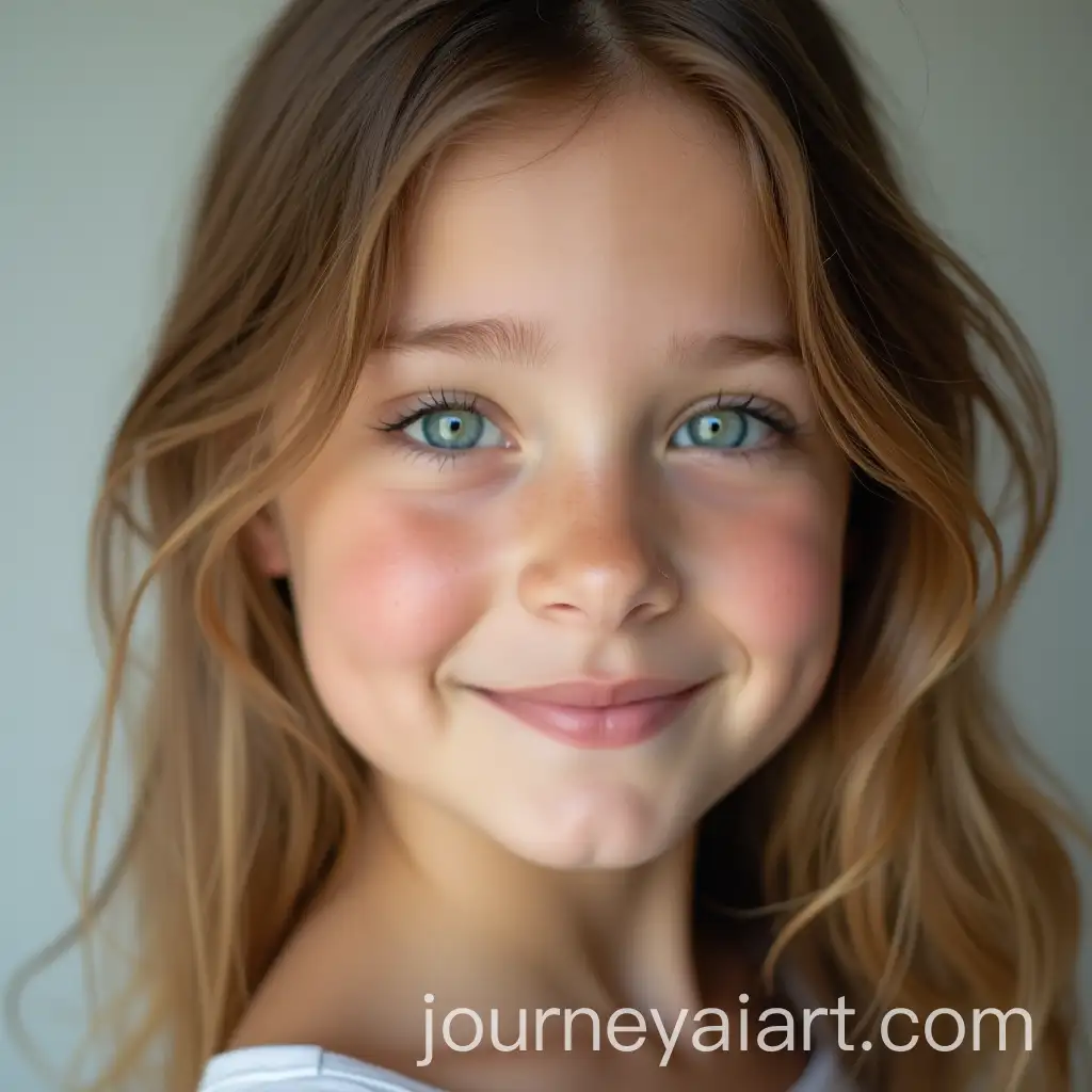 CloseUp-Portrait-of-a-Cheerful-Girl-with-Dreamy-BlueGreen-Eyes