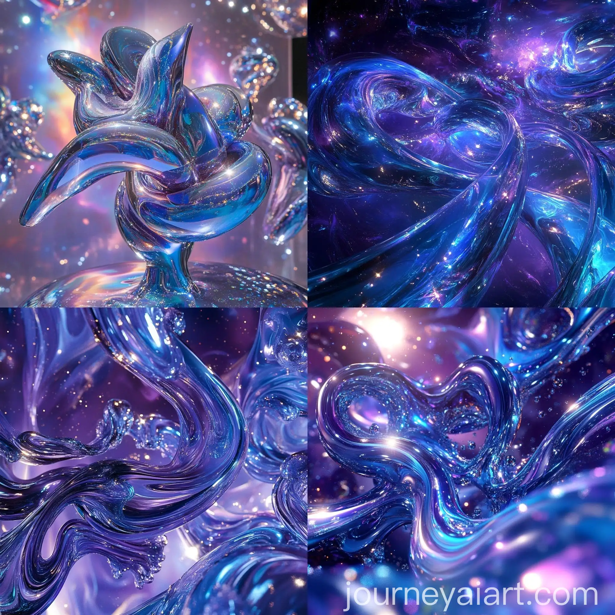 Surreal-Metallic-Sculptures-Reflecting-Cosmic-Hues