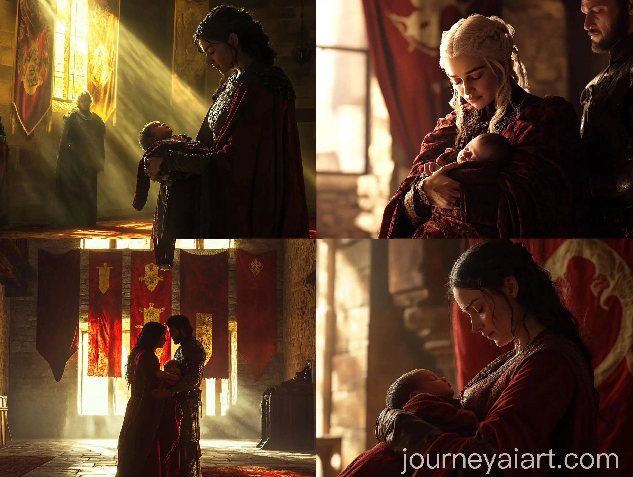 Queen-Daena-Targaryen-with-Newborn-Son-in-the-Red-Keep