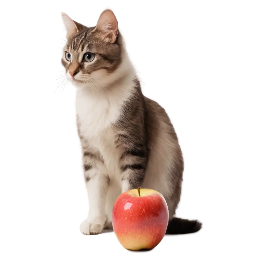 Apple-with-Cat-PNG-Image-HighQuality-Transparent-Image-for-Versatile-Use