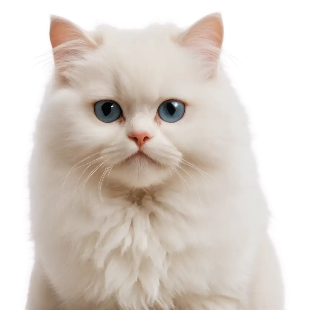 Cute-Fluffy-White-Cat-Peeks-PNG-HighQuality-Transparent-Image-for-Versatile-Use