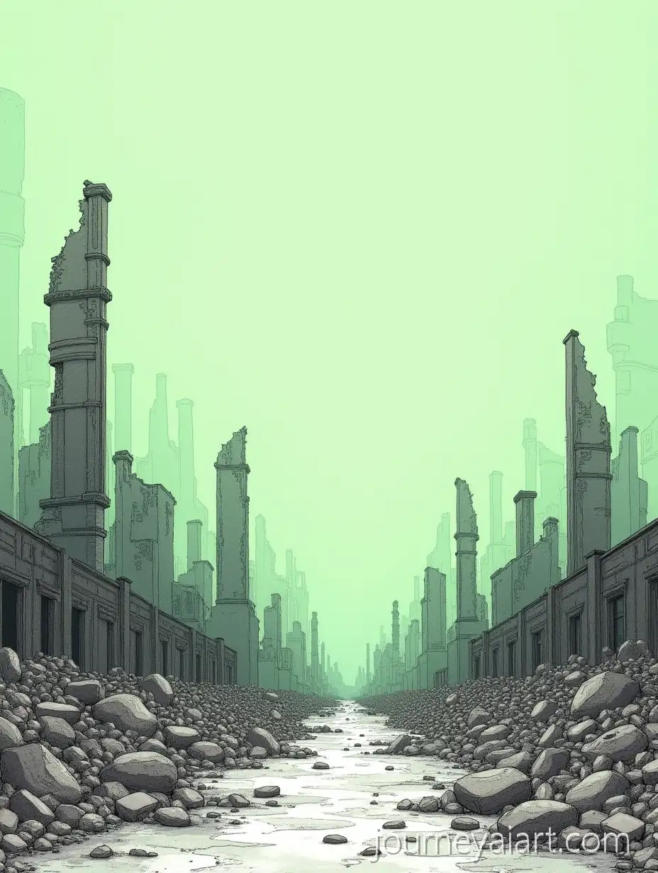 Lifeless-PostApocalyptic-Landscape-with-Destroyed-Urban-Structures-from-Irresponsible-Energy-Use
