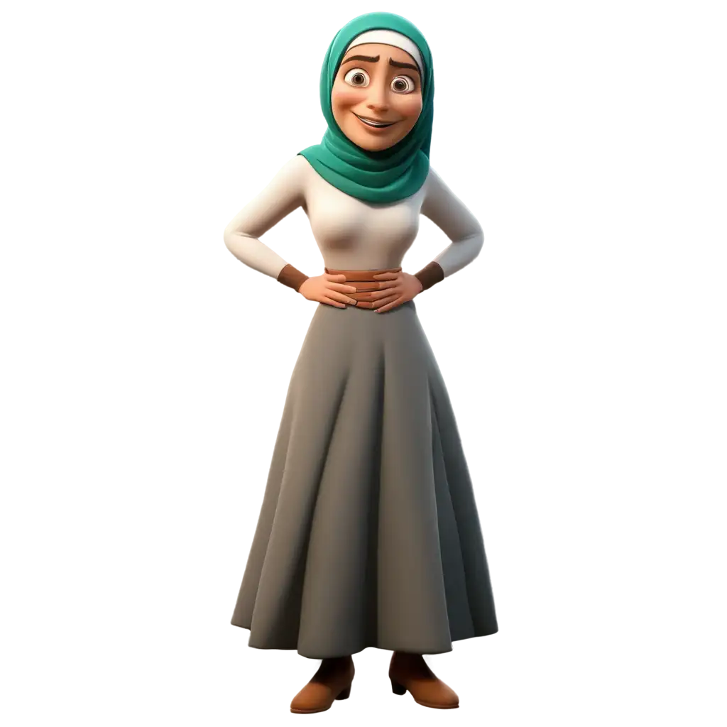 3D-Pixar-Cartoon-of-an-Old-Arab-Woman-PNG-HighQuality-Image-for-Creative-Projects