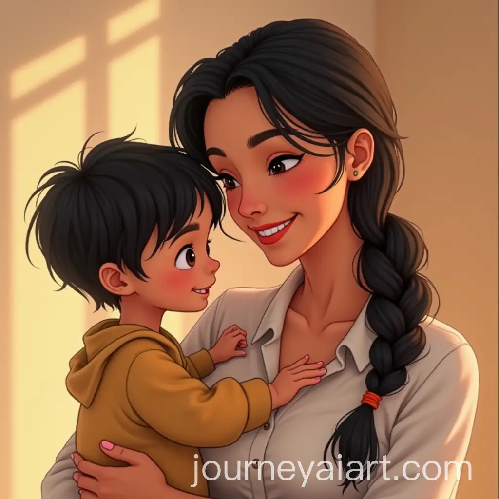 Joyful-Asian-Mother-and-Child-in-Pixar-Style