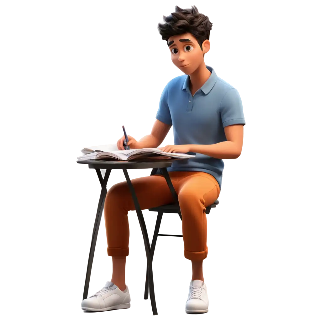 Animation-Student-Studying-PNG-Perfect-Image-Format-for-Clear-and-Professional-Visuals