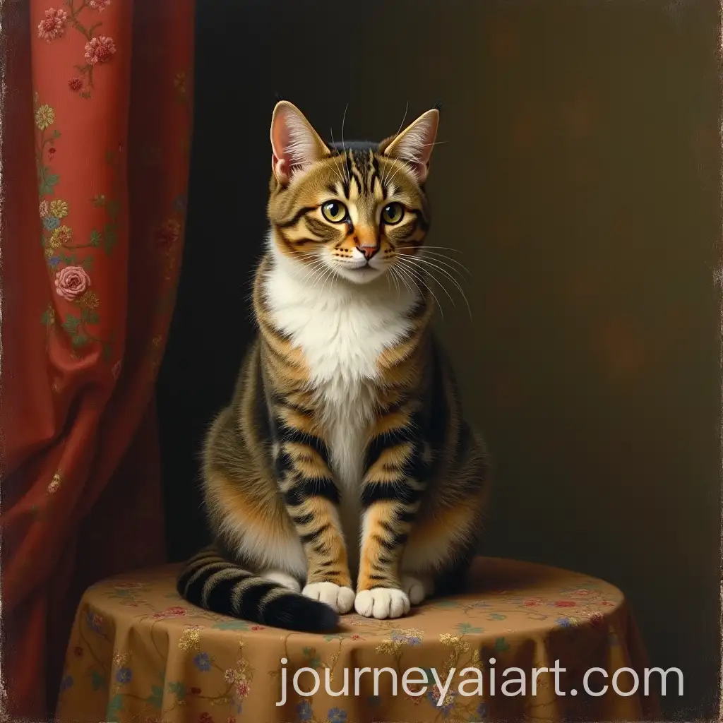 Tabby-Cat-in-Victorian-Era-Painting