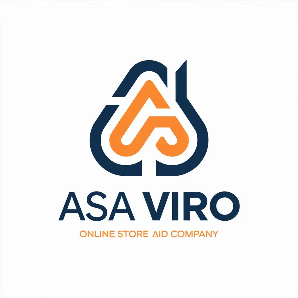 LOGO-Design-for-ASA-VIRO-Modern-Home-Appliance-Store-with-Blue-and-Orange-Elements