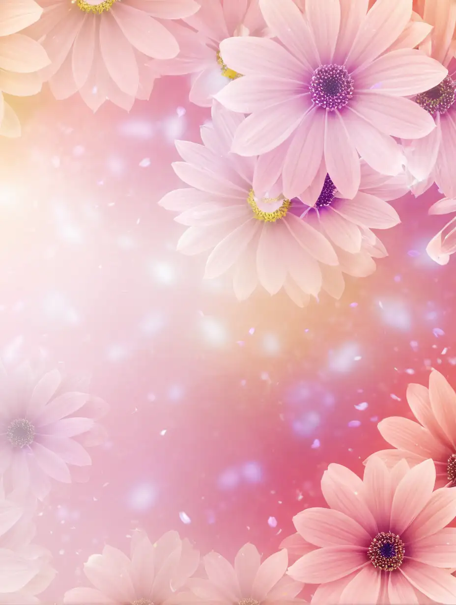 Digital Background with Subtly Infused Flowers Design