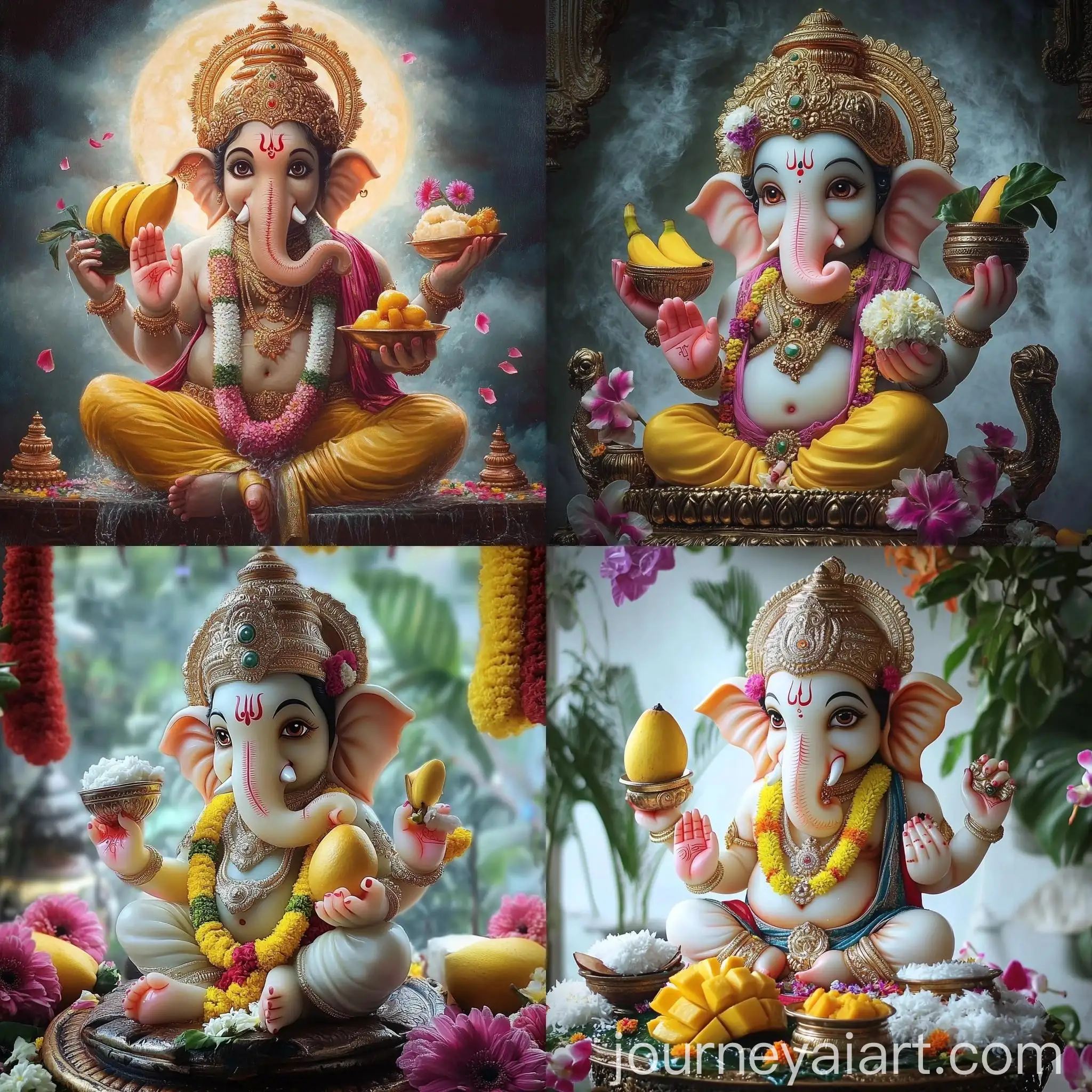 Bhakti-Ganapati-Holding-Fruit-and-Sweet-Pudding
