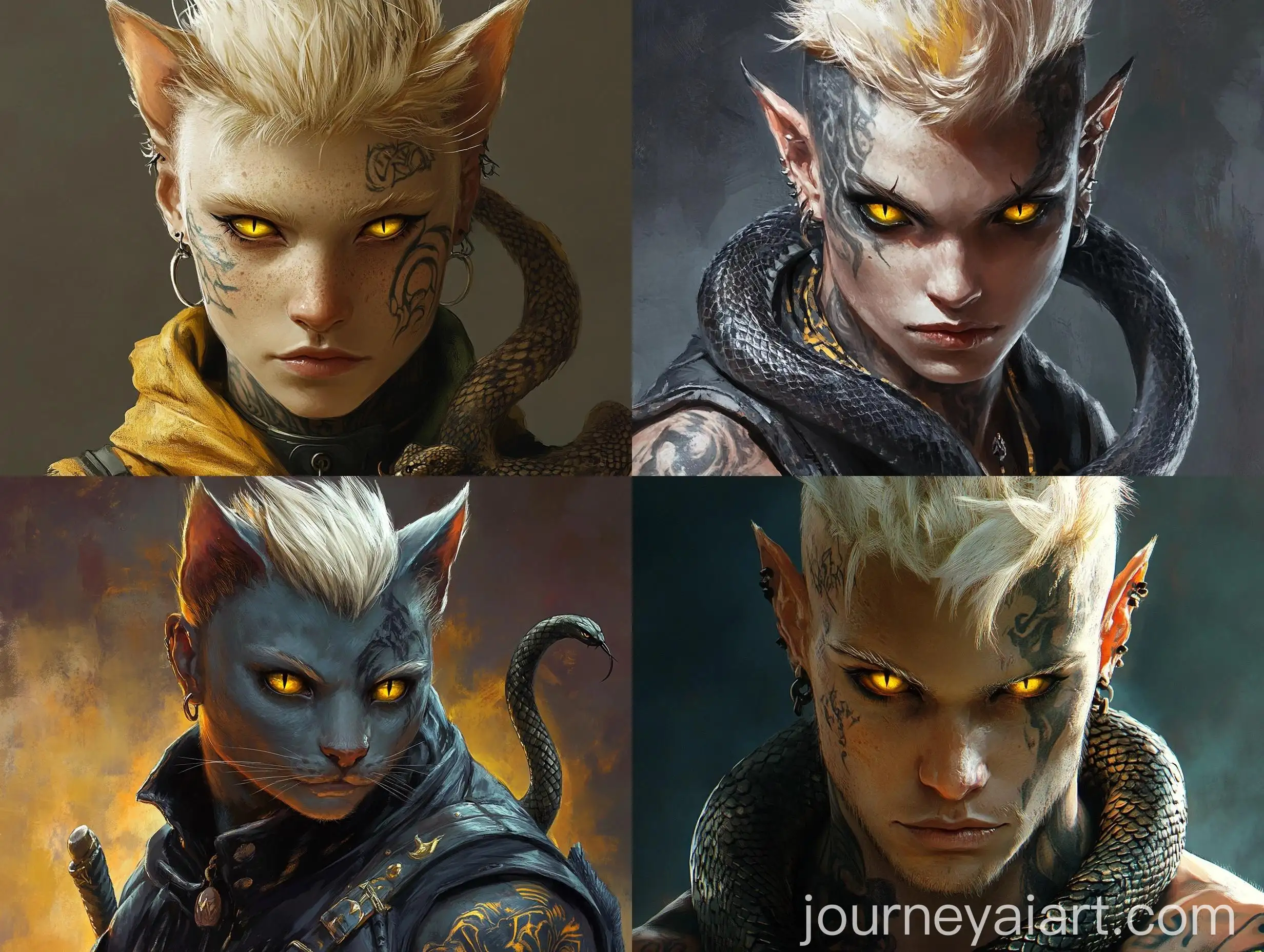 Fantasy-Portrait-of-a-Neko-Male-Rogue-with-Snake-Tattoo