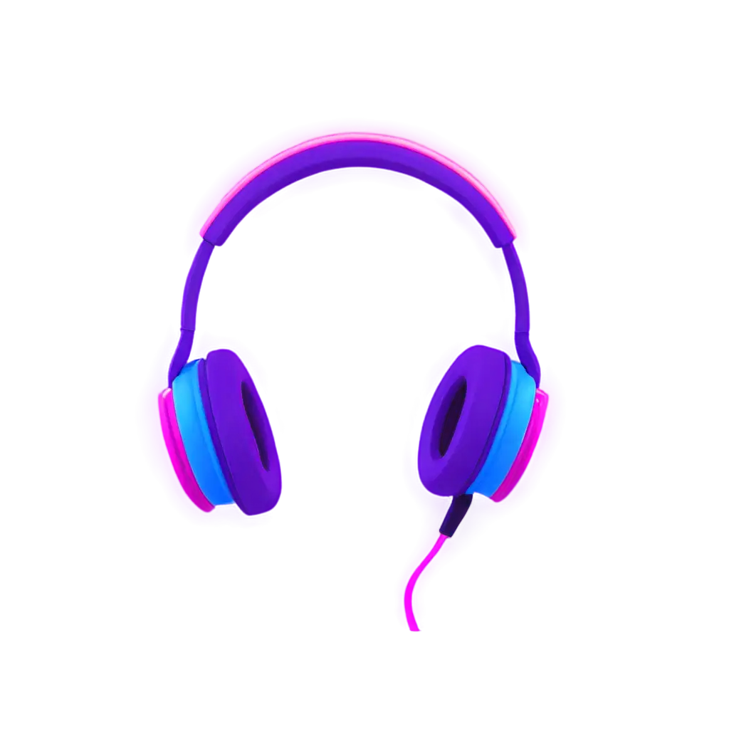 Neon-Pink-Blue-and-Purple-Headphones-PNG-Image-Vibrant-Cartoon-Design-for-Creative-Projects