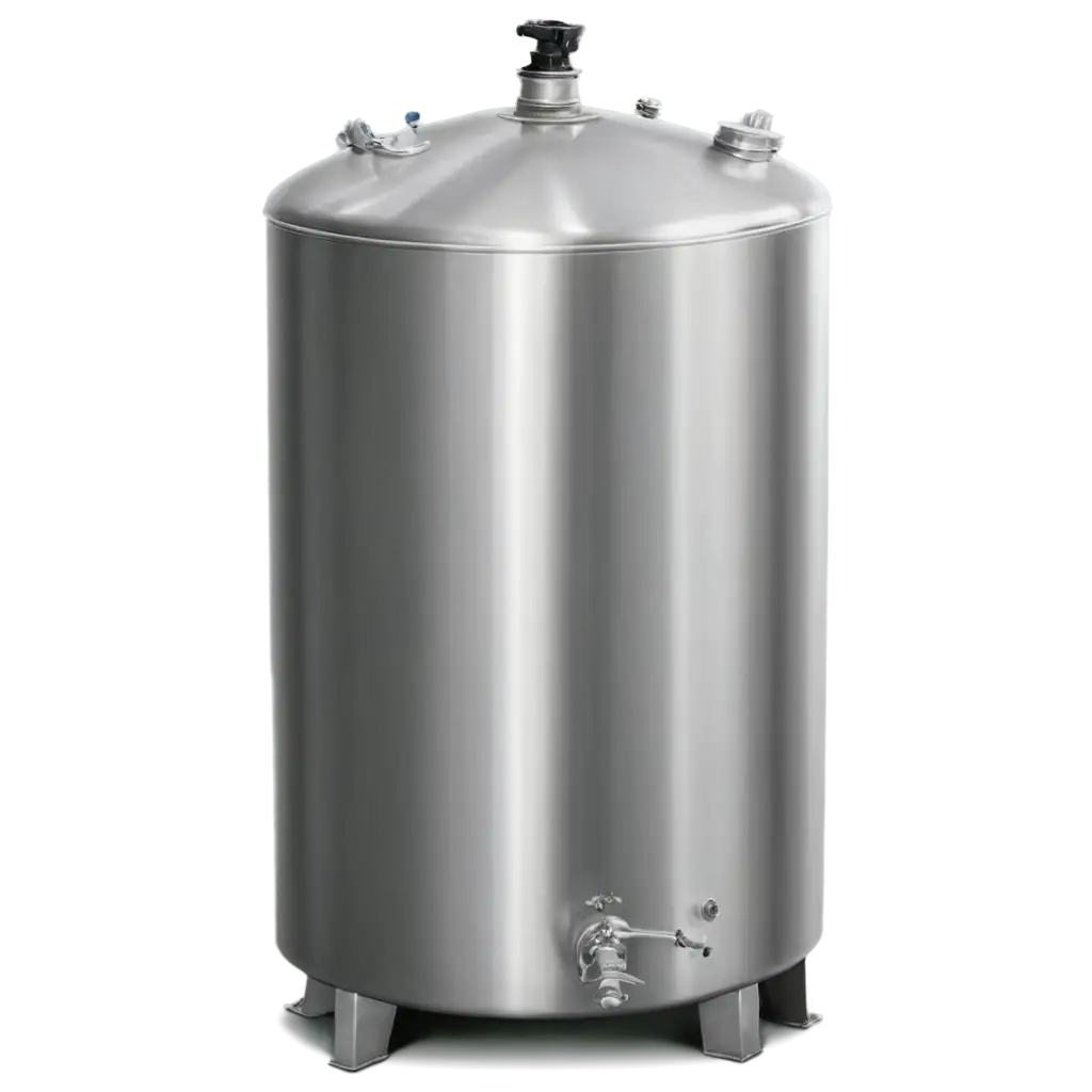 HighQuality-Stainless-Steel-Tank-PNG-Image-Ideal-for-Technical-Illustrations-and-Industrial-Graphics