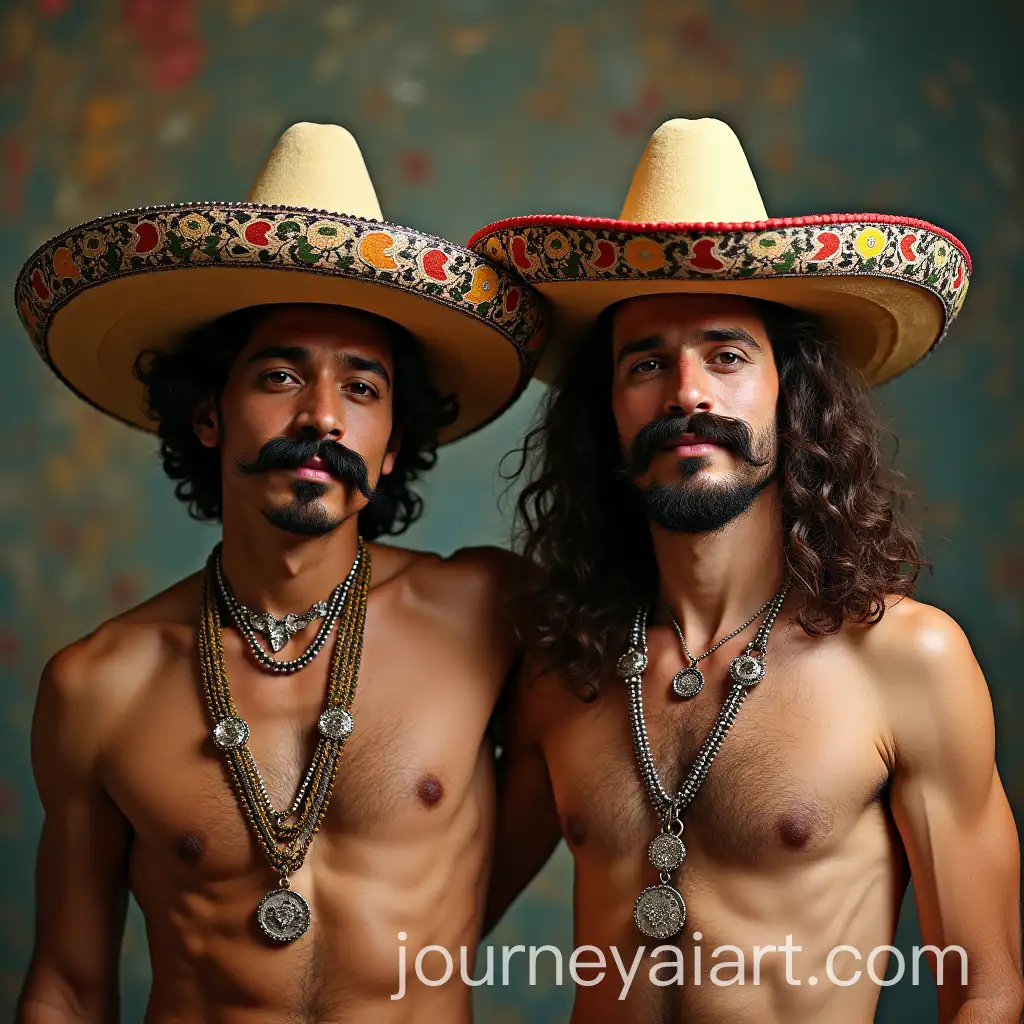 Adam-and-Eve-in-Mexican-Hats-and-Mustache