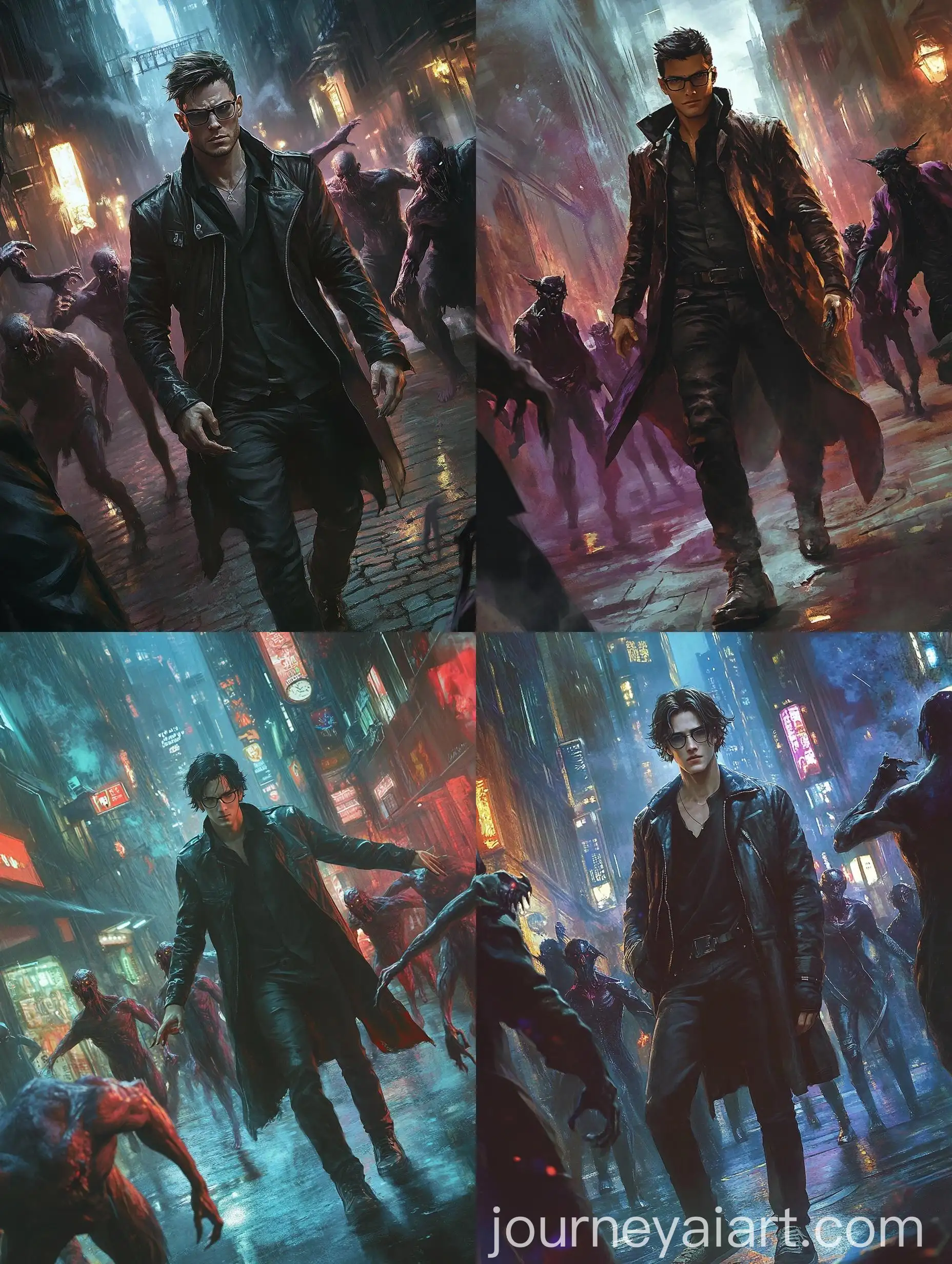 Confident-Warlock-Confronts-Vampires-in-Cyberpunk-Night-City