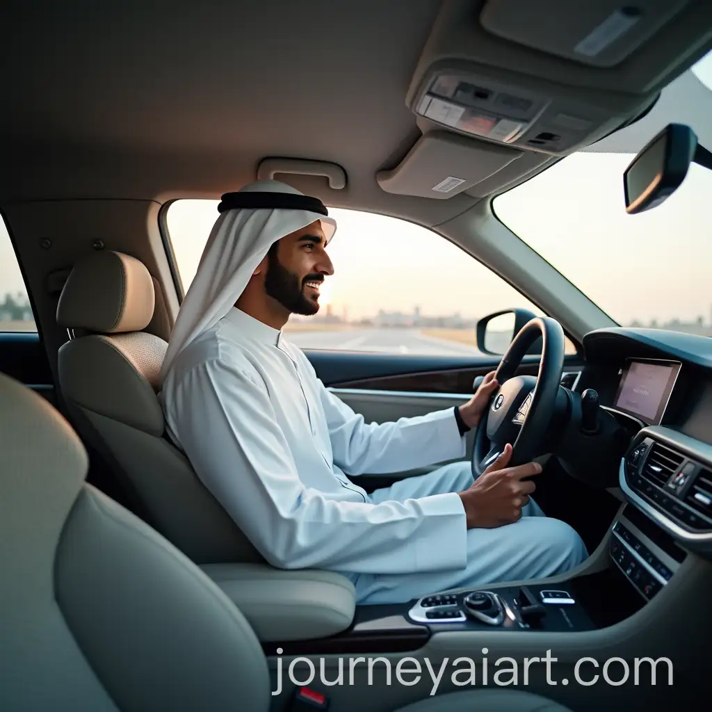 Hamdan-bin-Mohammed-bin-Rashid-Driving-His-Car-in-a-Dynamic-Scene