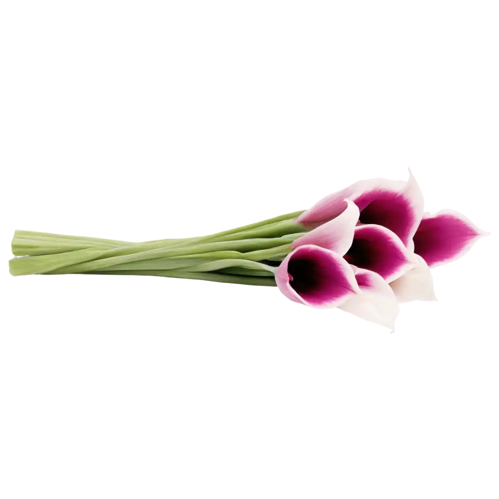 Stunning-PNG-Bouquet-of-Calla-Flowers-with-a-Purple-Tint-HighQuality-Floral-Design-for-All-Creative-Projects