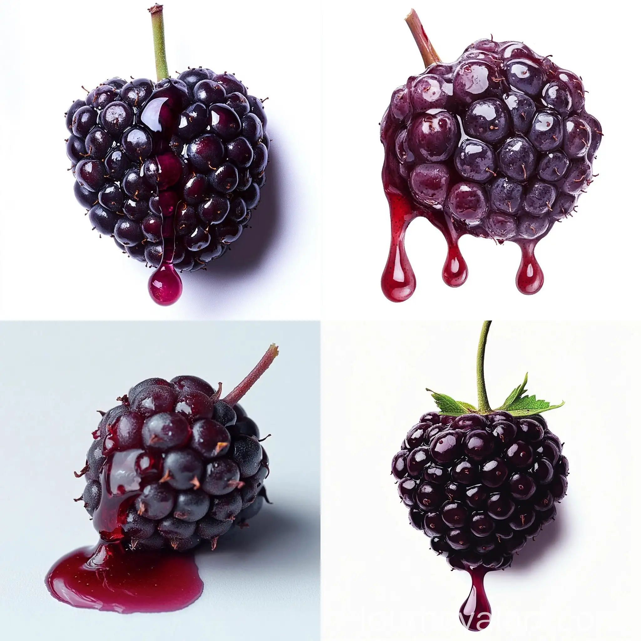 High-Detail-CloseUp-of-Mulberry-Soaked-Berry-with-Dripping-Juice