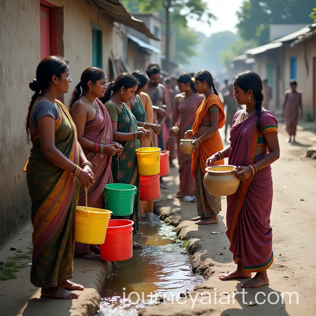 Indian-Community-Collecting-Water-from-Street-Tap-in-Urban-Neighborhood