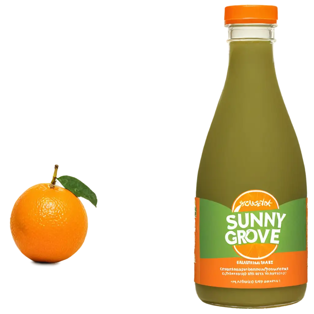 Vibrant-PNG-Design-for-Sunny-Grove-Orange-Juice-Bottle-Fresh-and-EyeCatching